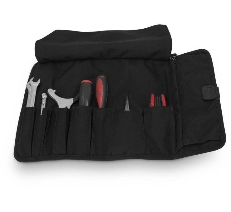 Burly Brand B15-1030B Black Voyager Tool Roll for Harley & Metric Motorcycle