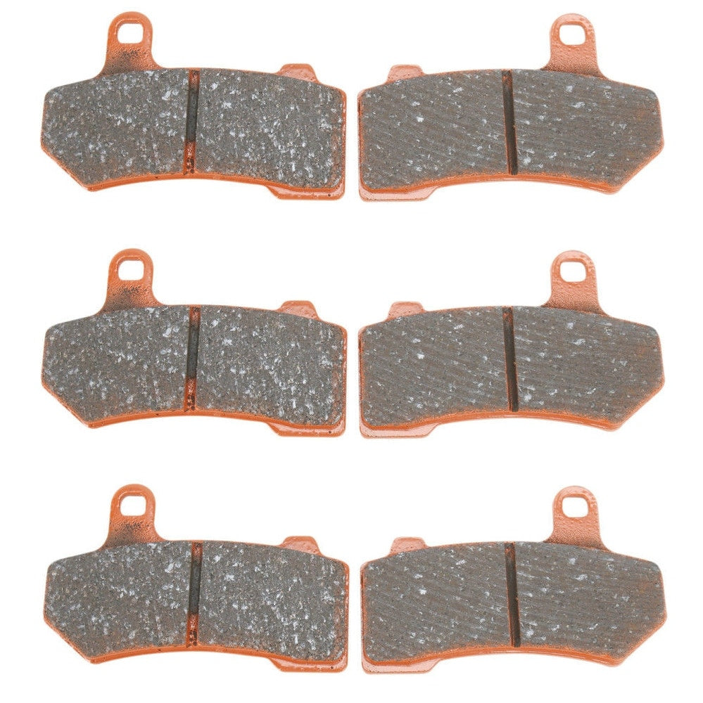EBC FA409V x3 Semi Sintered Front/Rear Brake V Pads Set of 3 Harley FLH 08-18