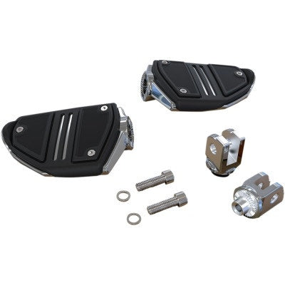 Ciro 60018 Twin Rail Footpeg Chrome Driver Footrest Harley Softail 18-Up