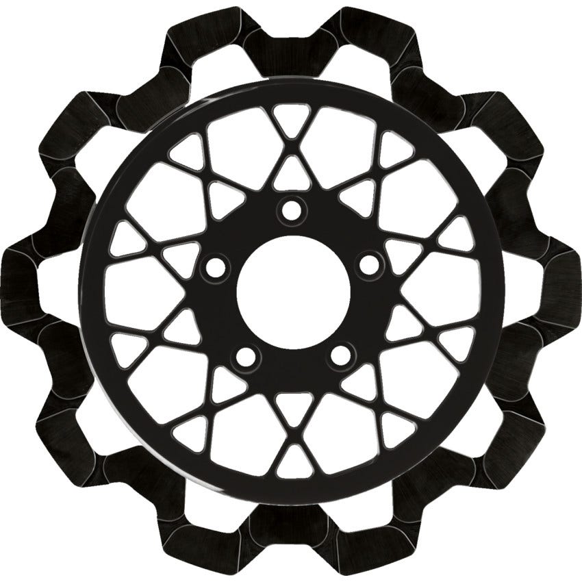 Lyndall Three-Piece Rear Brake Rotor for Harley Softail 2000-2017 Sportster