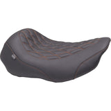Mustang Wide Tripper Black Solo Seat for Harley 23-25 Touring Models
