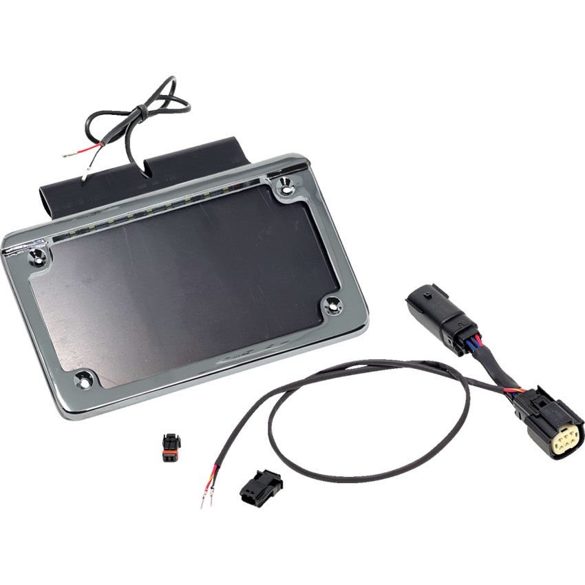 Namz Illuminated Frame Saddlebag License Plate Mount Harley