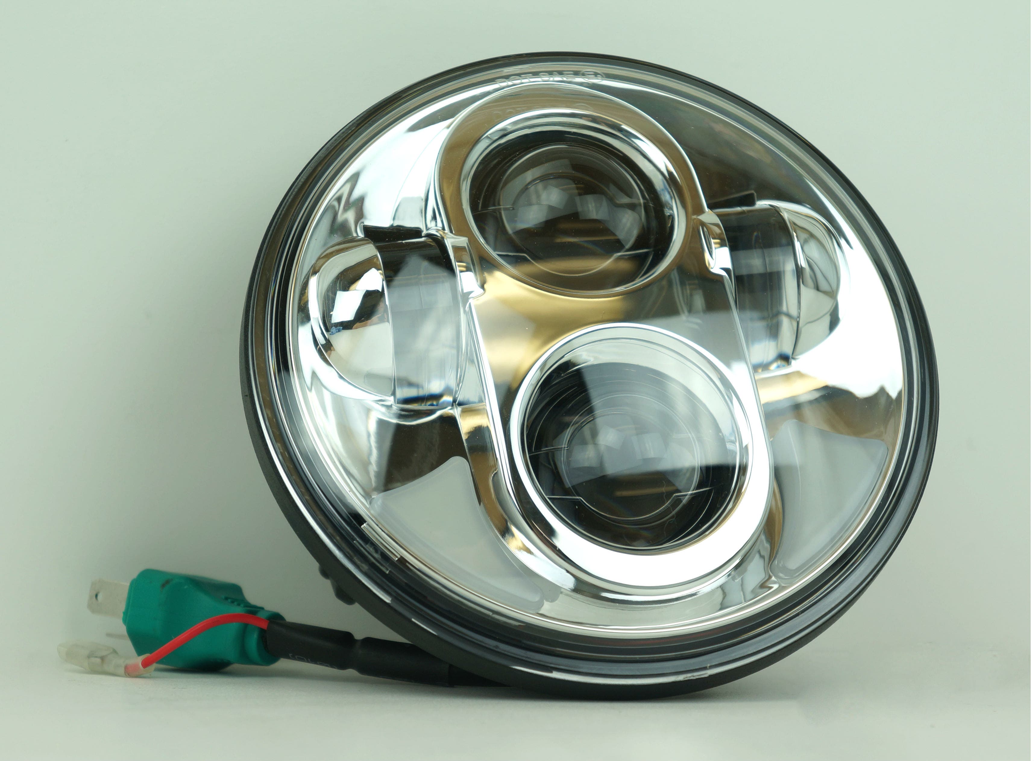 EPC 5.75" Ultra-Bright Projector Style Chrome LED Headlight Harley XL FXD FXST