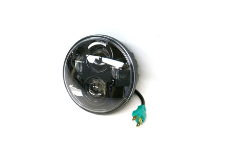 EPC 5.75" Ultra-Bright Projector Style Black LED Headlight Harley XL FXD FXST 