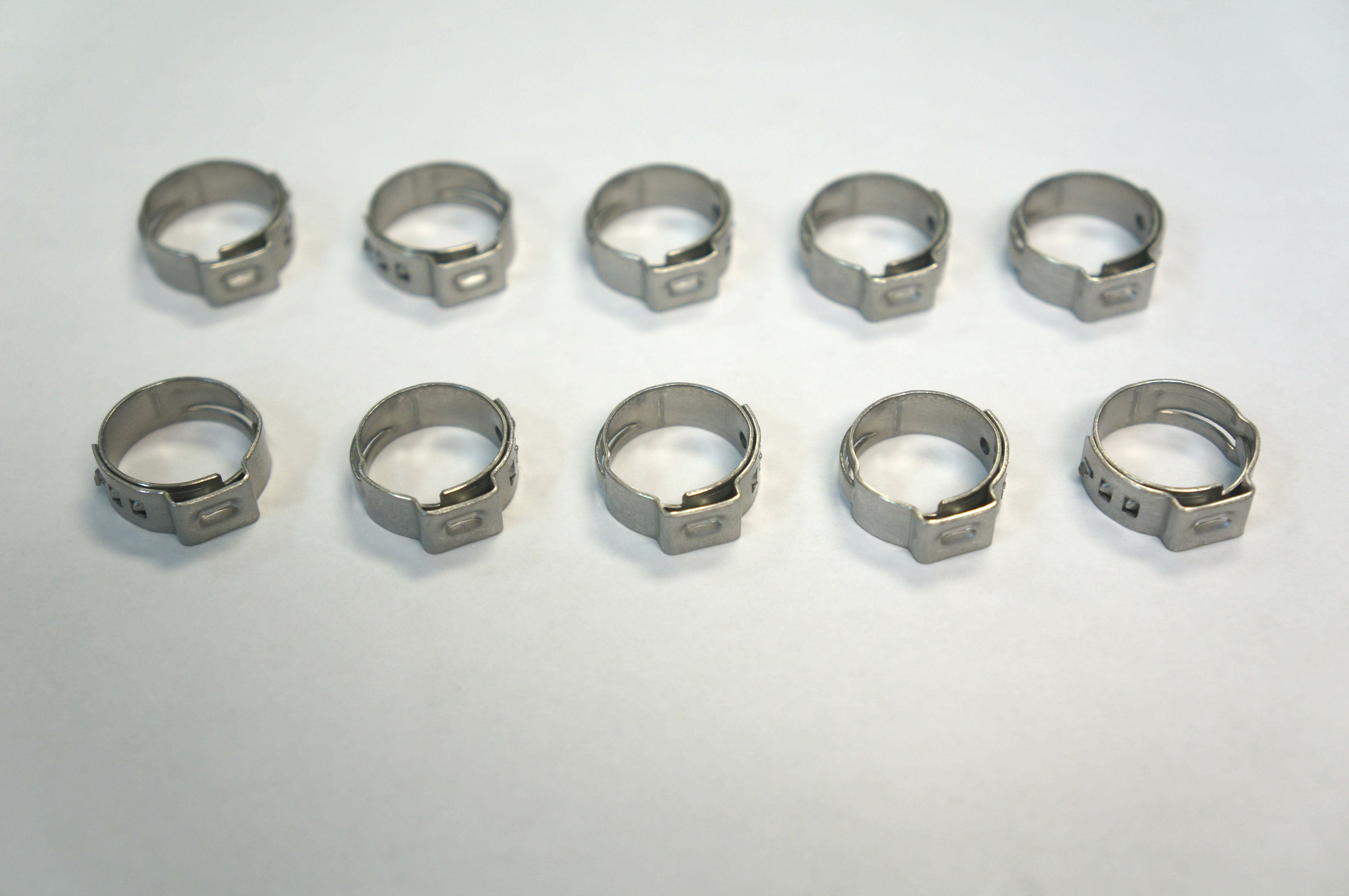 Oetiker Stepless One Ear Hose Clamp Harley - Size 5/8" 15.7mm 10 Pack