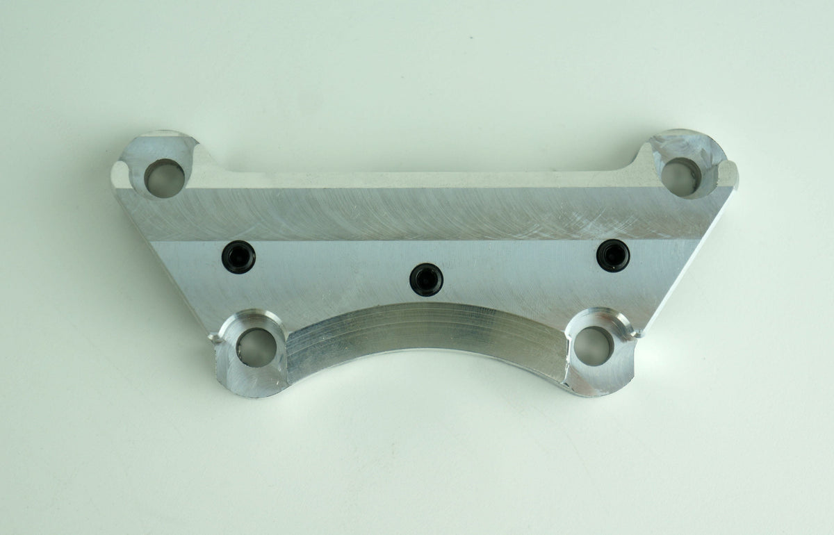 One 1 Piece Super Handlebar Clamp Top Riser Clamp w/ Setscrews Harley FLH/T