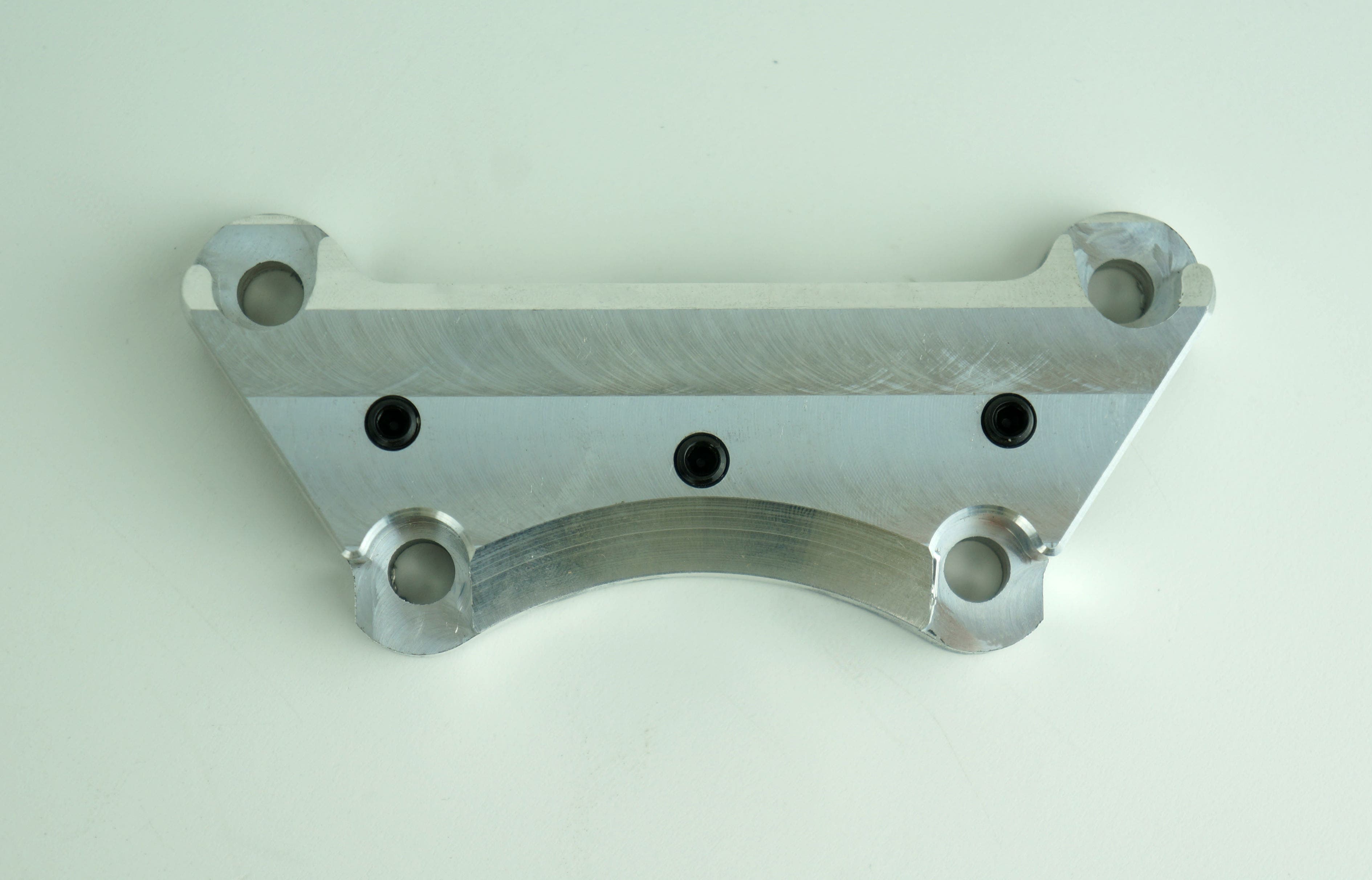 One 1 Piece Super Handlebar Clamp Top Riser Clamp w/ Setscrews Harley FLH/T