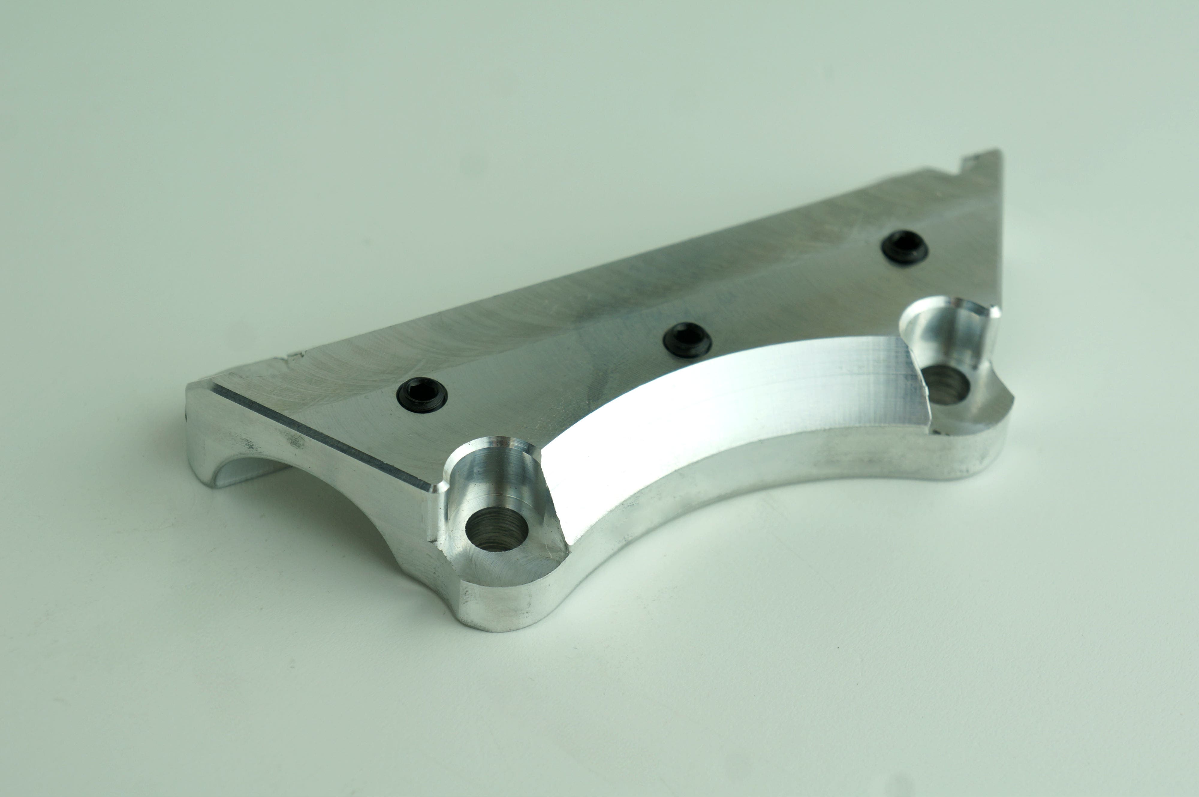 One 1 Piece Super Handlebar Clamp Top Riser Clamp w/ Setscrews Harley FLH/T