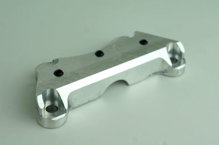 One 1 Piece Super Handlebar Clamp Top Riser Clamp w/ Setscrews Harley FLH/T