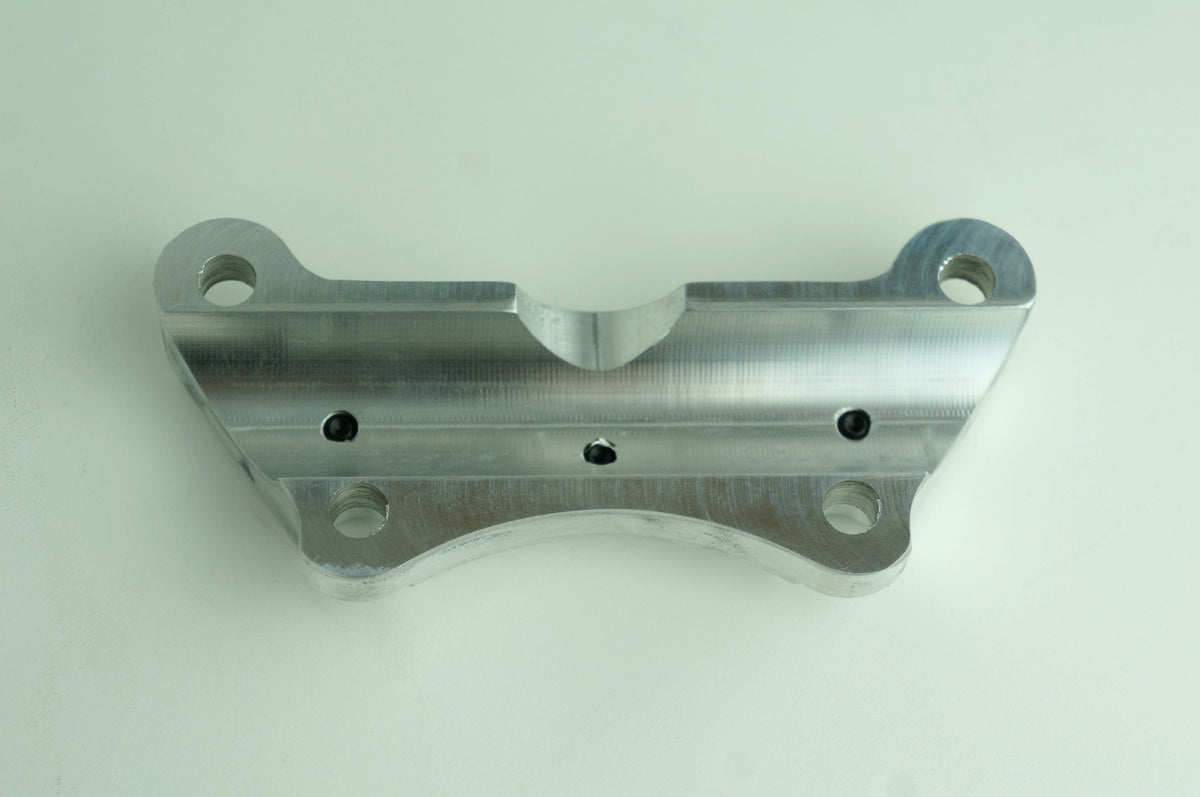 One 1 Piece Super Handlebar Clamp Top Riser Clamp w/ Setscrews Harley FLH/T