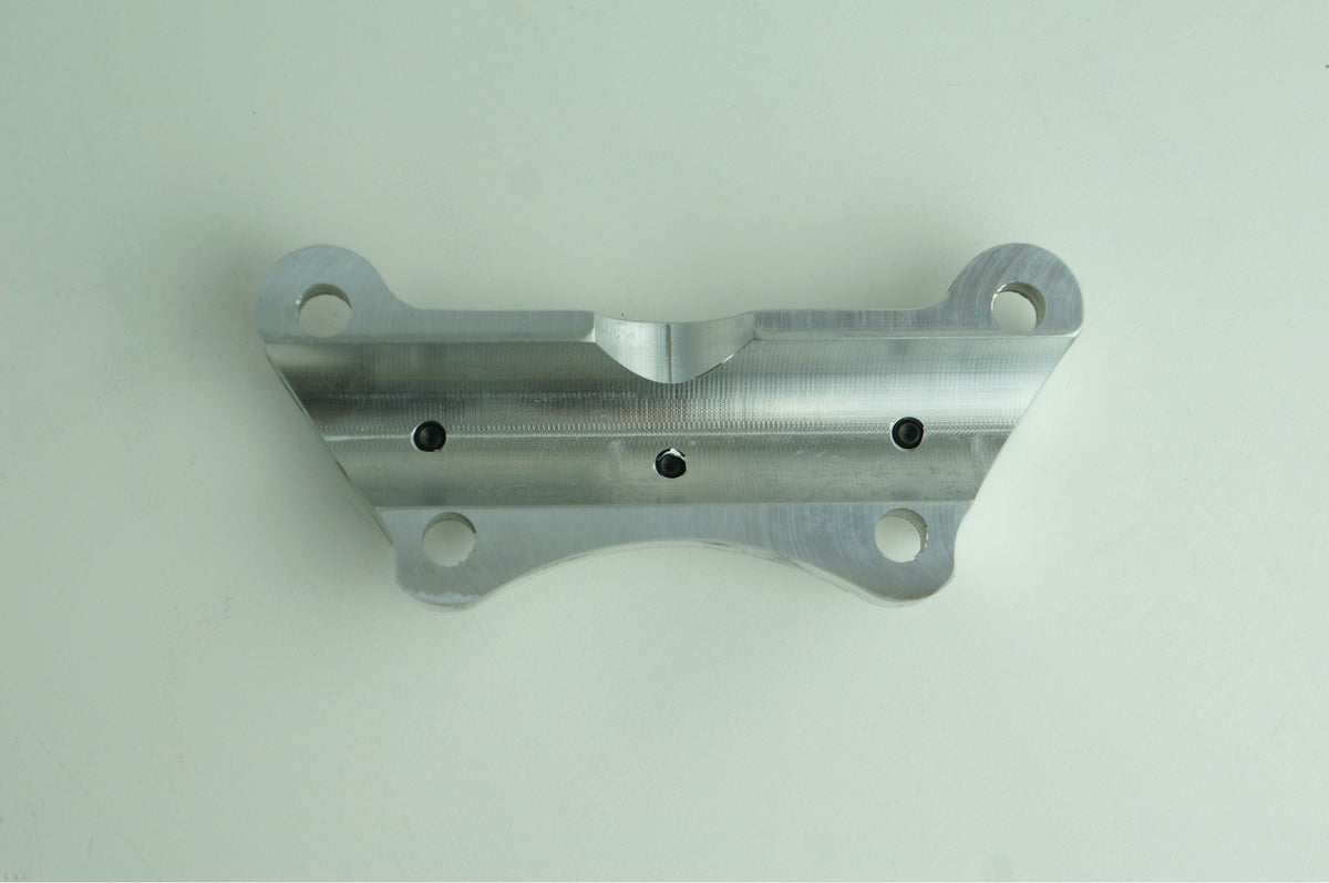 One 1 Piece Super Handlebar Clamp Top Riser Clamp w/ Setscrews Harley FLH/T