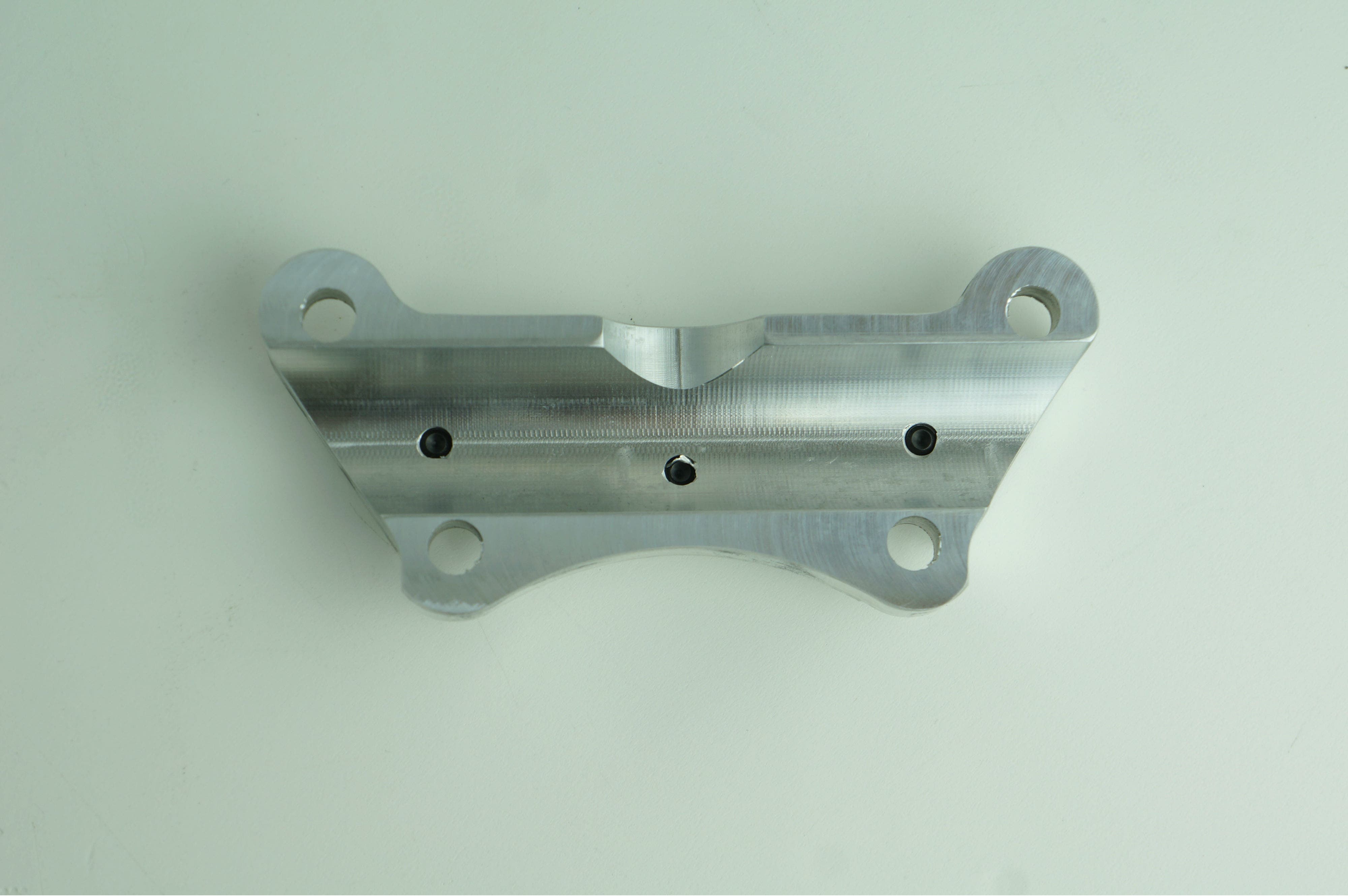 One 1 Piece Super Handlebar Clamp Top Riser Clamp w/ Setscrews Harley FLH/T