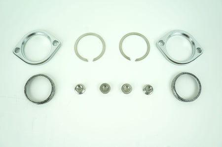 Chrome Exhaust Flange Gasket Serrated Nuts Installation Kit Harley EVO Twin Cam & XL