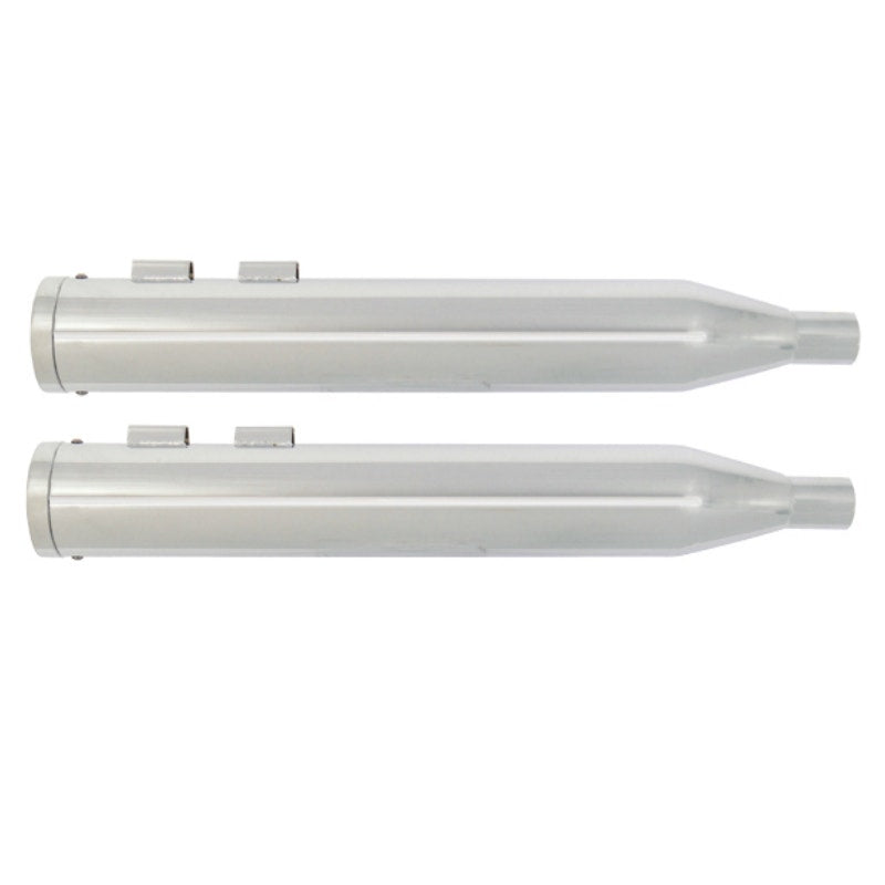 Mid-USA 97026 Chrome 4" Exhaust Slip-On Mufflers 95-16 Harley Touring Dresser
