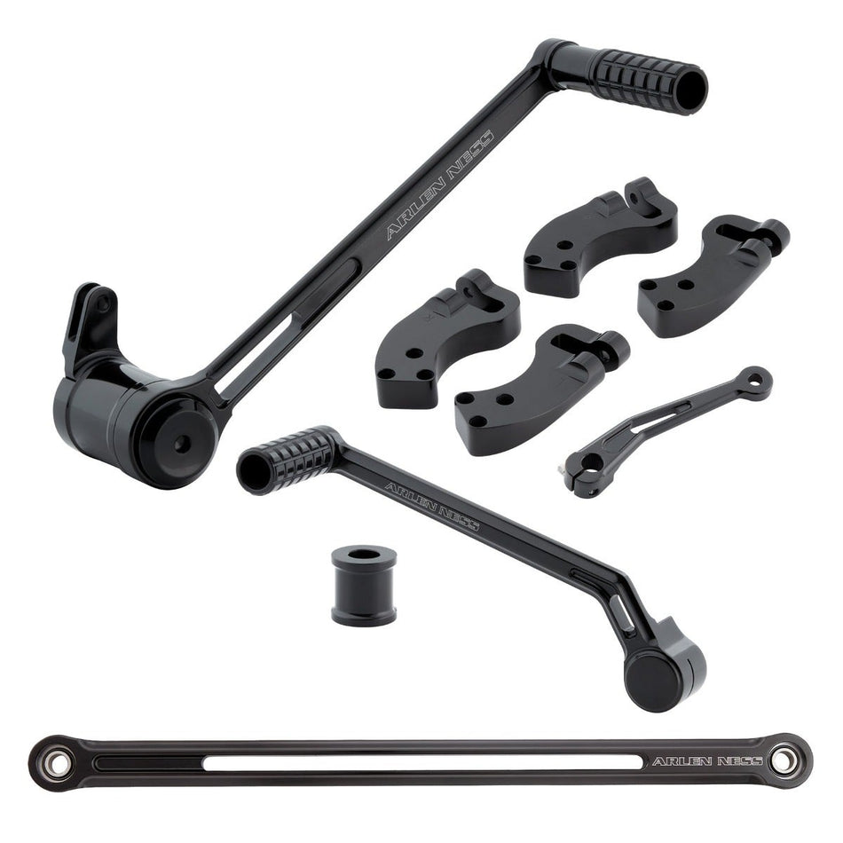 Arlen Ness 3" Extended Foot Control Kit 4 Harley 00-24 Touring Bagger