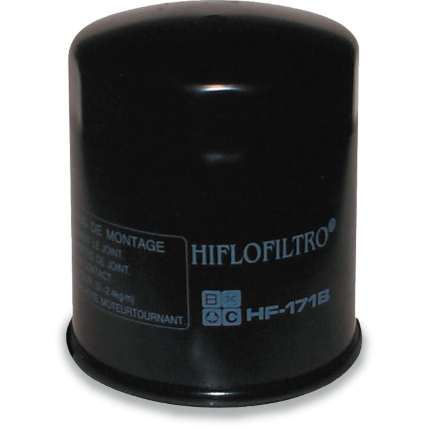 HIFLOFILTRO HF171B Black Premium Oil Filter for Harley 1999-2023 Softail Touring