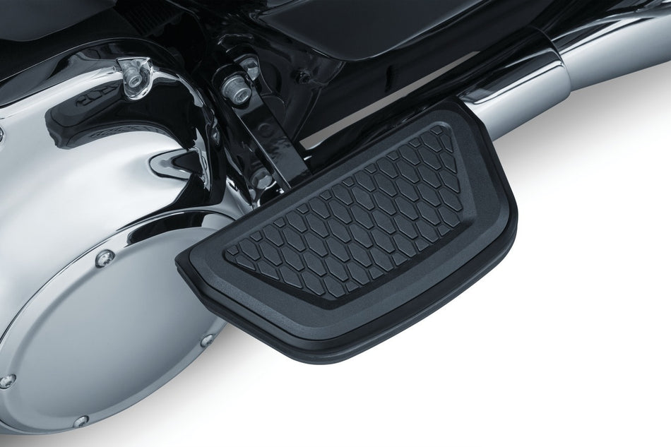 Kuryakyn 5903 Satin Black Hex Passenger Floor Board Inserts 86-19 Harley Touring