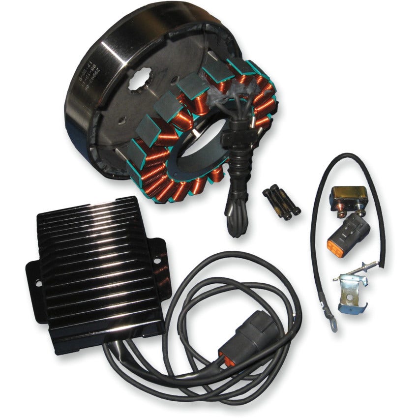 Cycle Electric 3-Phase 50A Charging Kit 4 Harley For 01-06 FXST FLST