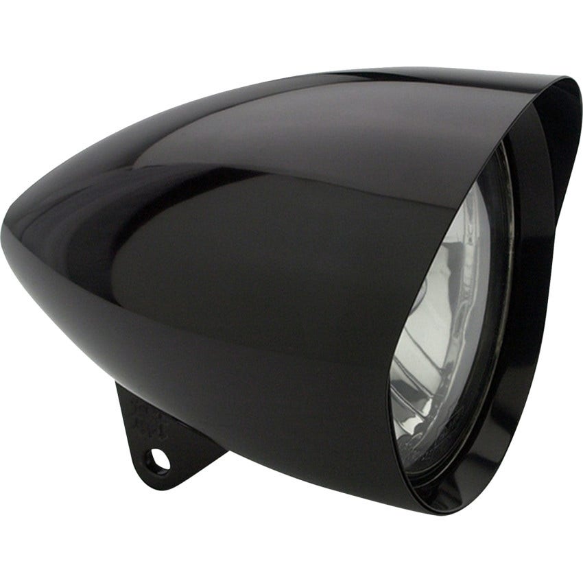 Headwinds 4-1/2" Black Mariah Concours Bullet Headlight Housing for Harley