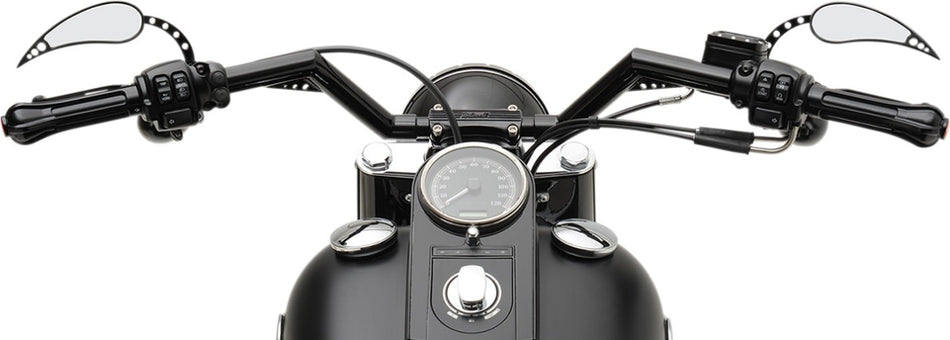 Buy Trask TM-2019BK Black V-Line 1.25" Handlebars 86-17 Harley FLS Dyna XL V-Rod 0601-2792 06012792 from Eastern Performance Cycles. Great prices and free shipping!