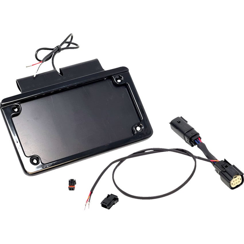 Namz Illuminated Frame Saddlebag License Plate Mount Harley