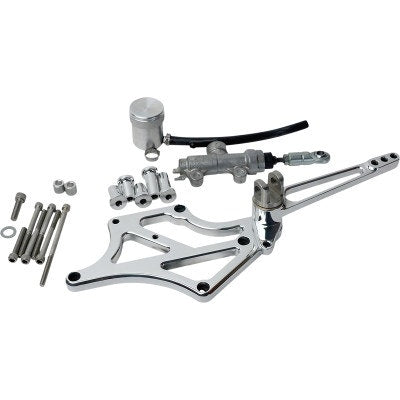 Speed Merchant Mid-Controls With Pegs Polished Harley M8 Touring 17-Up