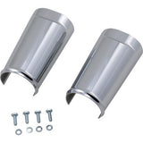 Arlen Ness Smooth Aluminum Fat Tire Upper Fork Boot Covers for Harley