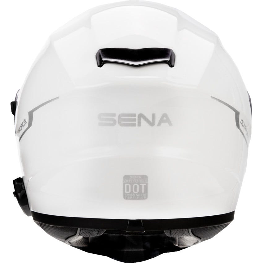 Sena Outforce Glossy White Bluetooth 5.0 Intercom 5.0 Fullface Helmet