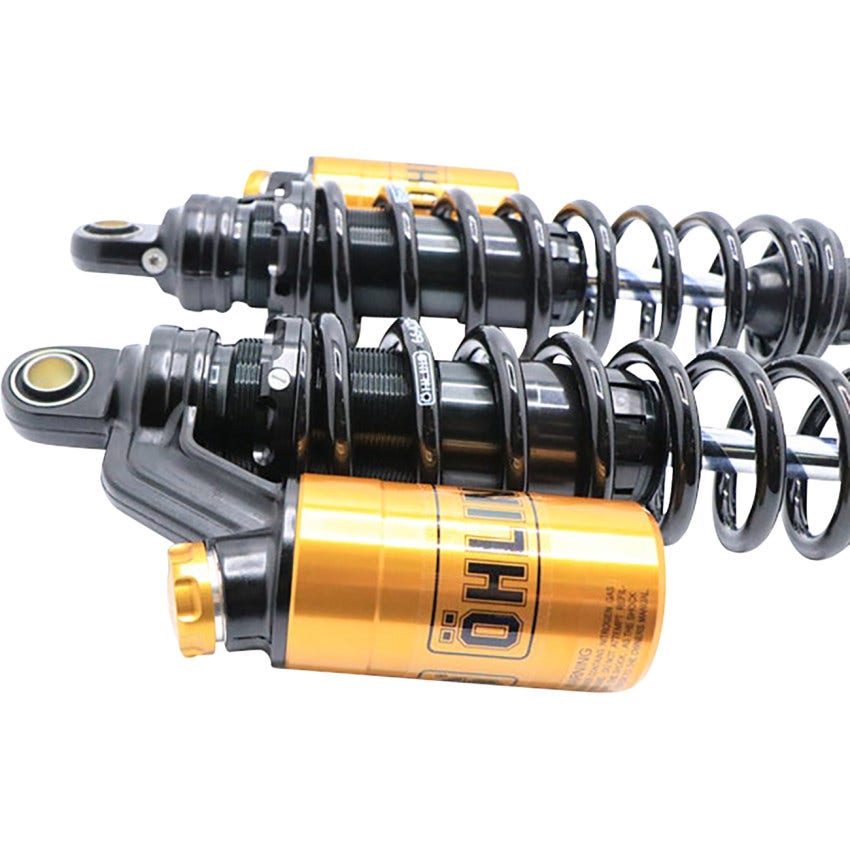 Ohlins Twin 13" Fully Adjustable Shocks STX36 (HD764LE) Blackline for Harley 91-17 Dyna Models