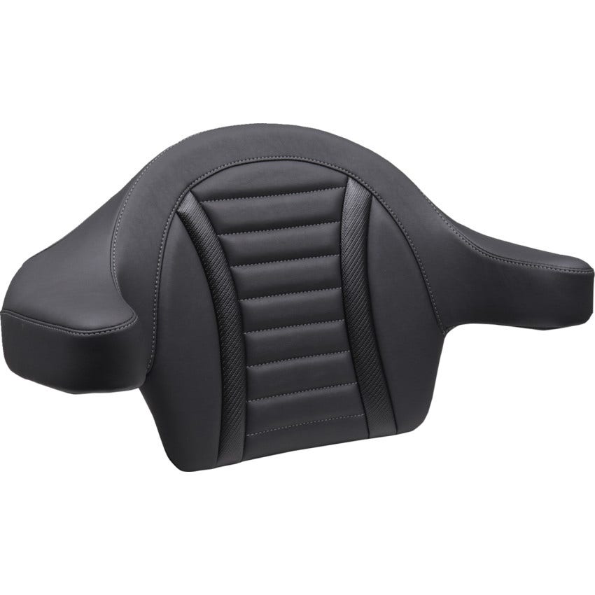 Mustang Deluxe Black Ext Passenger Tour-Pak Pad Harley 23-25 Touring