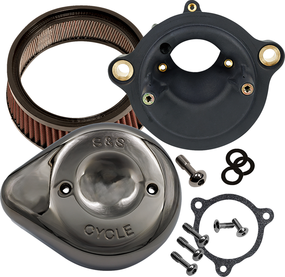 S&S Stealth Air Cleaner Kit W/Lava Chrome Cover 4 Harley 23-24 FLHX FLTRX