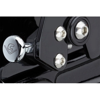 Cobra USA 602-2800B Big Ass Detachable Flat Luggage Rack Black Harley FLH 14-20