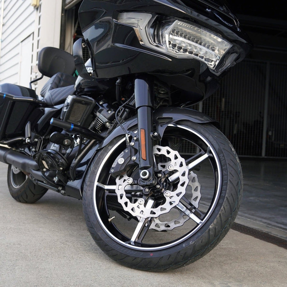 Arlen Ness Black Factory 24 Forged 21"x3.5" Front Wheel for 24-Up Harley