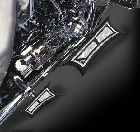 RC Components Eclipse Velocity Rear Flip Up Passenger Floorboards for Harley FLH | RC-MFLB-01E