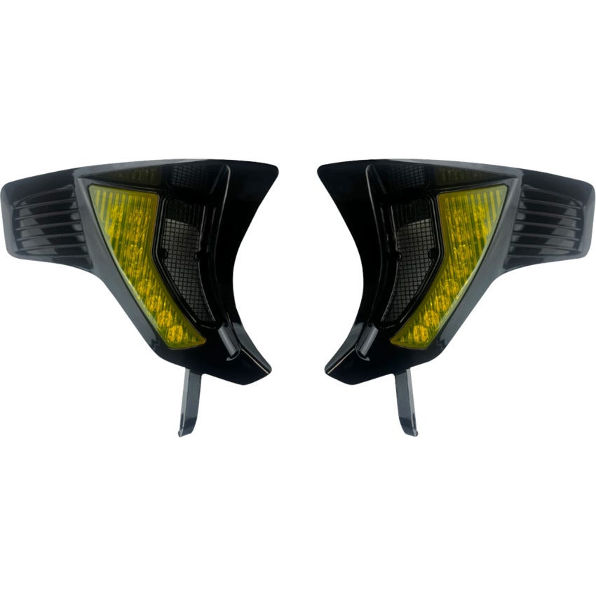 CD Lens Shark Demon Integrated Front Turn Signal Vents Harley 23-25 FLTRX