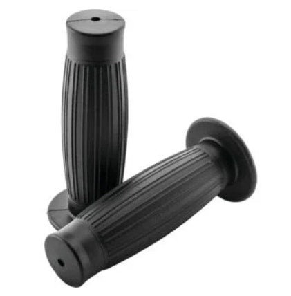 BikeMaster Motorcycle 7/8" Grips Black Blacktop 130mm WLG-201-Black