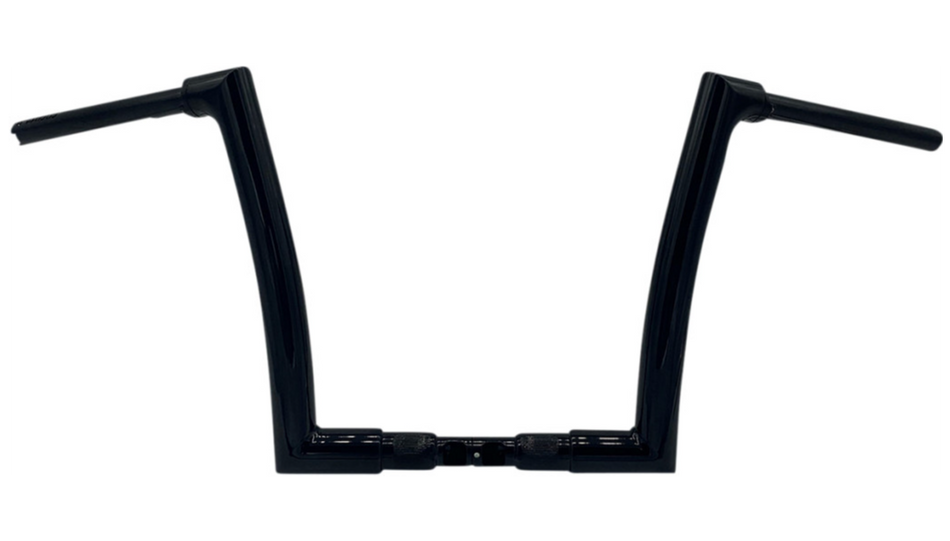 FBI Fat Baggers Black 1-1/2" EZ Install Flat Top 12" Handlebar Harley FLTR 15-20