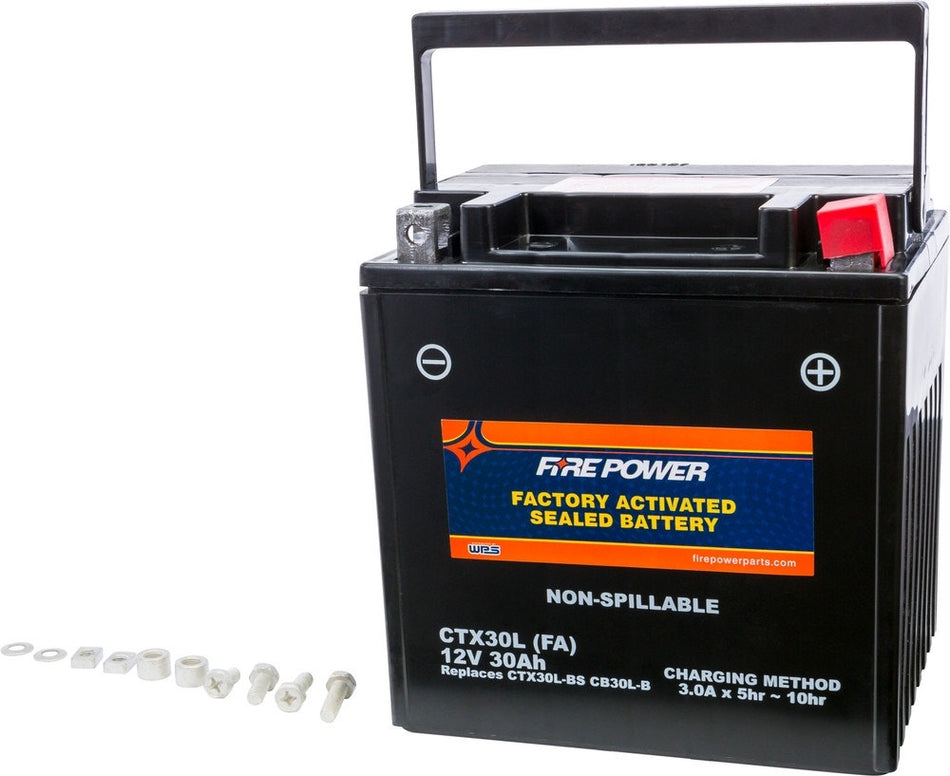 Fire Power Battery Ctx30L Sealed Factory Activated 450cca 30aH 12V
