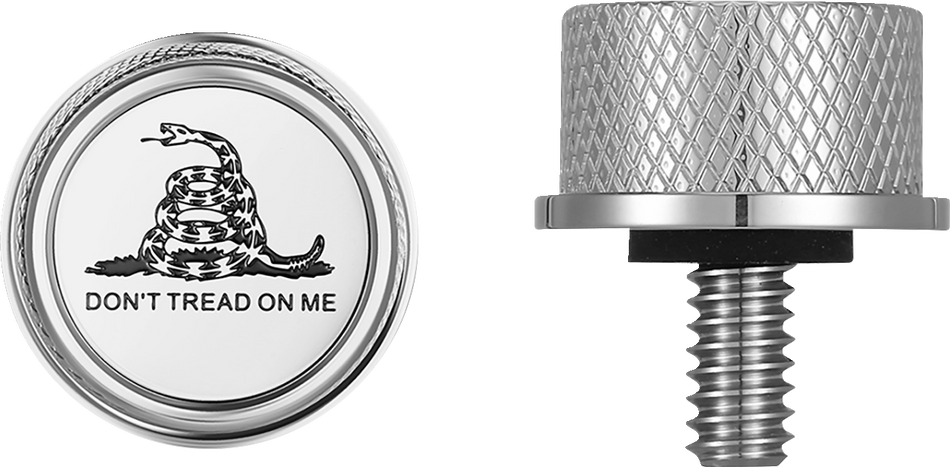 Figurati Dont Tread On Me Seat Mounting Knob 4 Harley 65-22 Touring