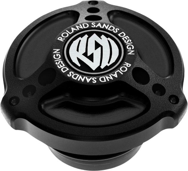 Roland Sands Design Gas Fuel Cap Tracker Black Ops Harley Big Twin 96-20