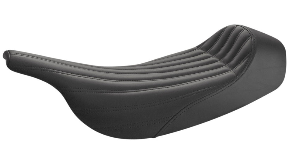 Saddlemen Knuckle Solo Ribbed Seat Black Gel SaddleHyde Harley Touring 97-07