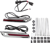 Ciro LED Saddlebag Hinge Covers Harley 14-Up