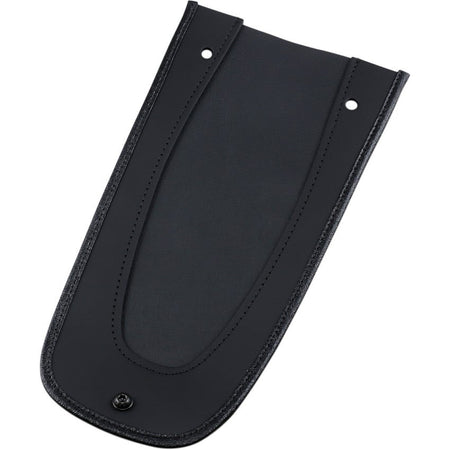 Black Leather Fender Bib Fender Skin for '97-'16 Harley Touring FLH/T Models