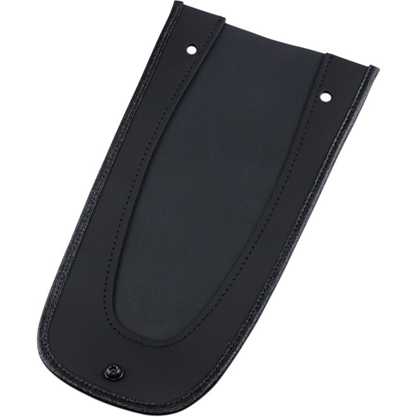 Black Leather Fender Bib Fender Skin for '97-'16 Harley Touring FLH/T Models