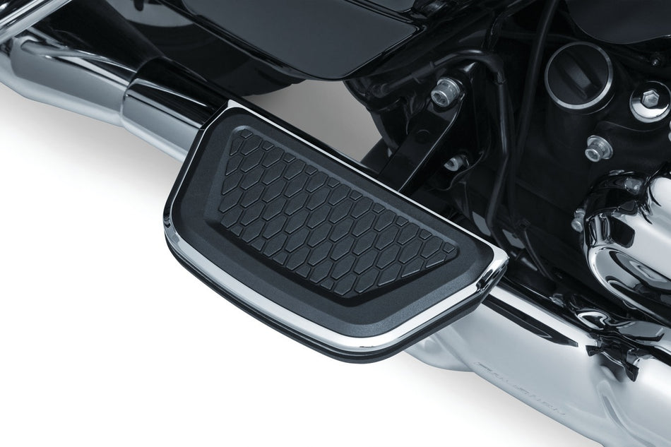 Kuryakyn 5902 Chrome Hex Passenger Floor Board Inserts 86-19 Harley Touring FL