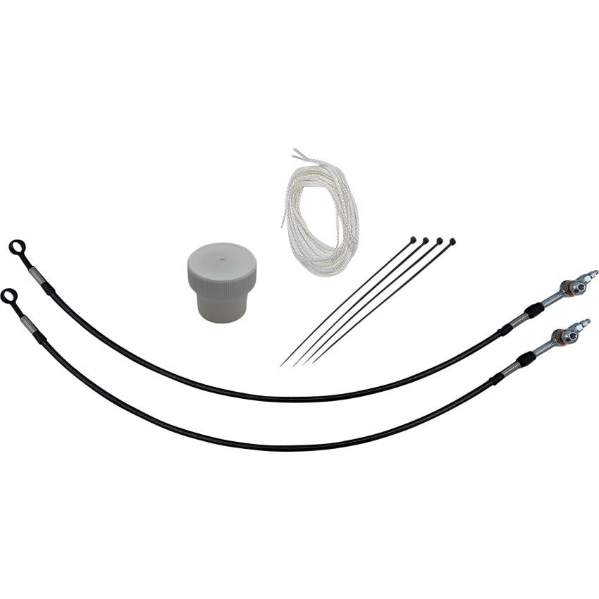 FBI EZ Install 12" Black Handlebar Install Kit 4 Harley 08-13 Hydraulic Clutch
