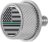 Figurati American Flag Seat Mounting Knob 4 Harley 65-22 Touring