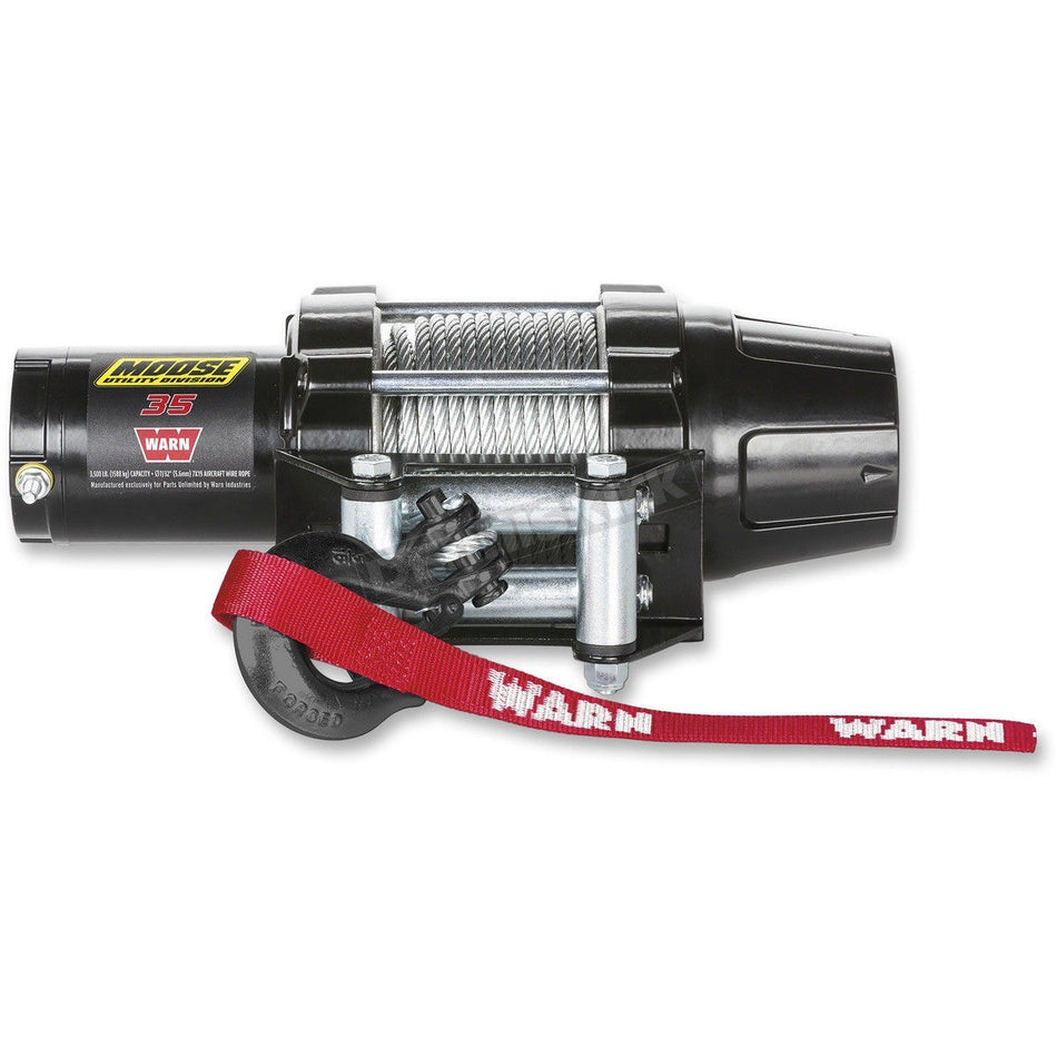 Moose Utility 4505-0723 Waterproof Winch 3,500 LB w/ Synthetic 50' Rope 45050723