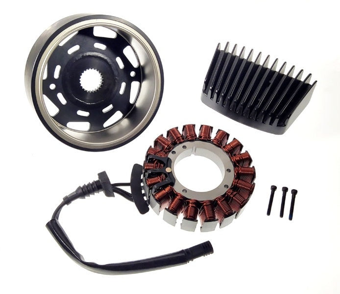 Drag Black Stator & Regulator Charging Kit OE Spec Harley Touring M8 17-Up