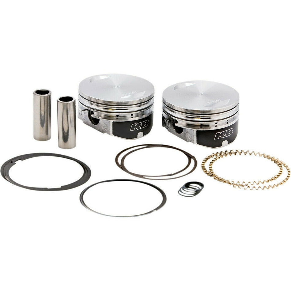 KB Performance Hypereutectic Piston Kit 3.750 Bore 10.5:1 Harley Twin Cam 99-06